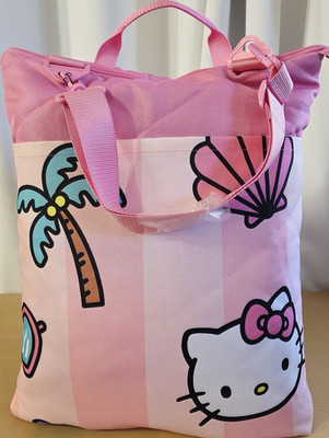 Hello Kitty Outdoor Picnic Blanket. Pink w/ Zip Up Closure. New, No Tags.
