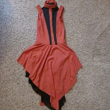 NWOT Revolution Small Adult Burnt Orange Black Dance Skate Costume Dress