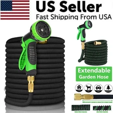 5X Stronger Deluxe Heavy Duty Expandable Flexible Garden Water Hose 150ft 100ft