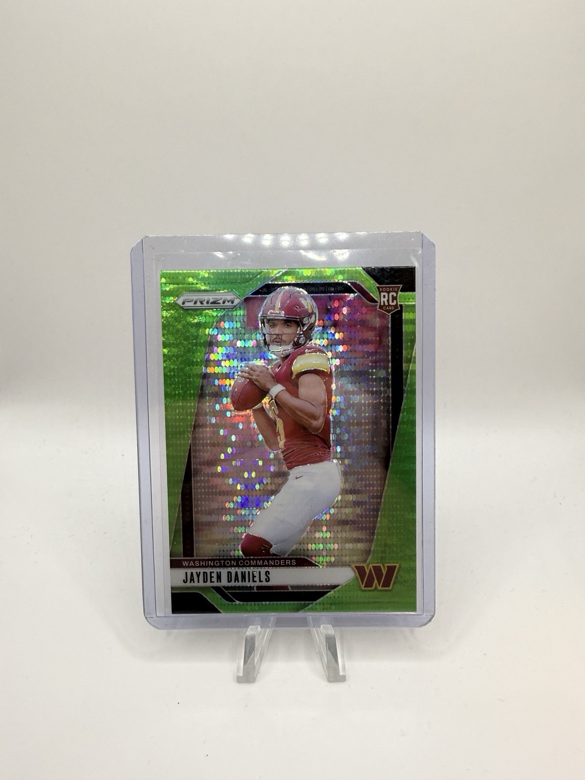 2024 Panini Prizm Jayden Daniels Rookie #347 Neon Green Pulsar Prizm (RC)