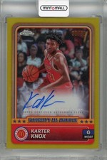 2024 Topps Chrome McDonald All American Karter Knox Action Shots /50