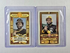 (2) BILL MADLOCK Perma-Graphics Lot 1982, 1983 Pirates 
