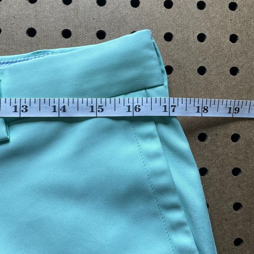 Peter Millar Crown Sport Performance Golf Shorts Logo Mint Green Size 32 Men - Picture 8 of 10