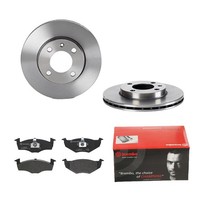 Brembo Bremsscheiben Ø239MM + BremsbelÄGe Vorne FÜR VW Golf III Vento Seat