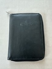 Vintage Samsonite Leather Zip-Around Travel Wallet/Passport Holder, Black