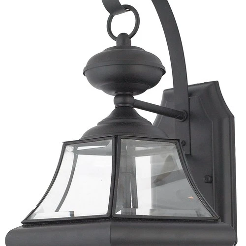 Quoizel NY8317 Black Newbury 2-Light 20"H Outdoor Wall Sconce With Clear Glass - Picture 6 of 9