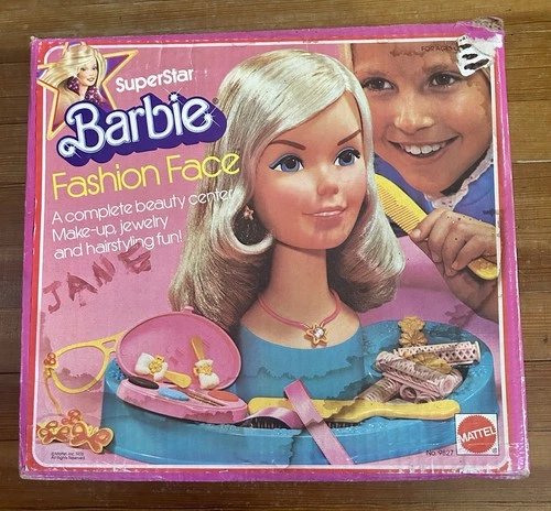 Vintage 1976 Superstar Barbie Fashion Face Head W/accessories No. 9827 Mattel