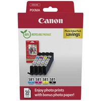 Canon Druckerpatrone CLI-581 Bk/C/M/Y Photo Value Pack Original Kombi-Pack