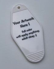 Personalized keychain. Your Own Artwork Applied,Any Text Saying or Both