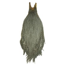 TIEMCO Fly Material Metz Cock Neck #2 1/2 Grizzly 91233