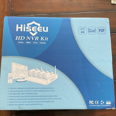#ad Hiseeu HD NVR Kit 8 Channel IP CCTV System 1TB Model 8WNKIT 4HB612 1T Wireless $113.99