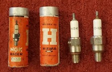 2 New  Honda NGK Racing C-12H spark plugs, in metal tubes CR110 CR93 CB72