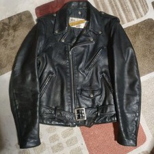 Schott 618 Steerhide double rider Jacket Blouson Men Size 34 Genuine