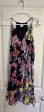 Parker Floral Racerback Strap Sundress, Multicolor Ruffles, Size M