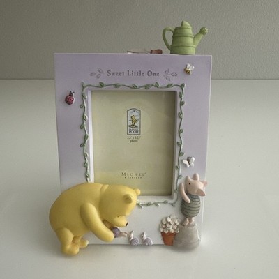 Vintage Classic Pooh Piglet ''Sweet Little One'' Picture Frame 2.5x3.25 New in Box