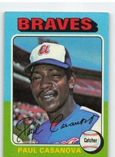 1975 Topps #633 Paul Casanova - Atlanta Braves NM-MT OR BETTER