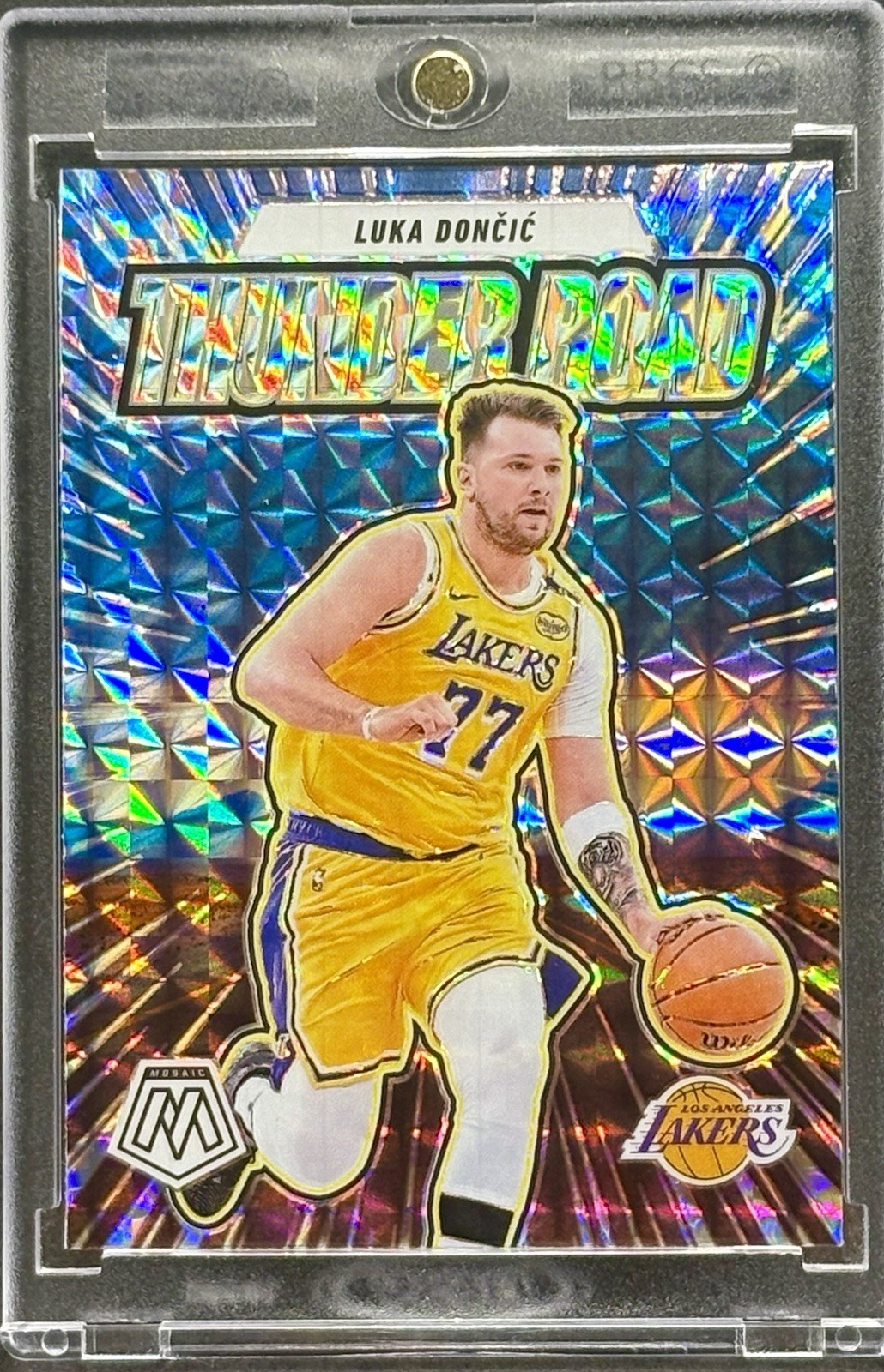Luka Doncic RARE SILVER MOSAIC REFRACTOR INVESTMENT CARD LAKERS MINT