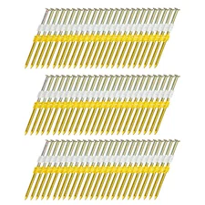 21 Degree Framing Nails, 3 Inch x 0.120 Inch, Round Head, Galvanized, Smooth ...