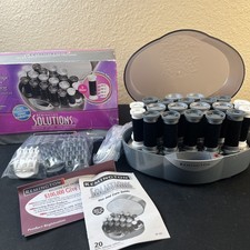 Vtg New- Remington Solutions Ionic Hair Setter Velvet Hot Rollers Curlers KF-201