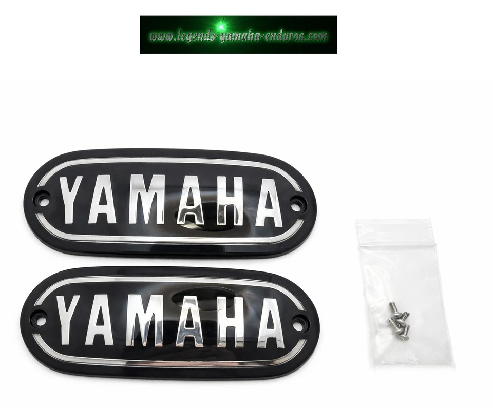 1969 - 71 Yamaha Enduro DT1 RT1 MX Fuel Gas Tank Badges Emblem 211-24161-00-00 - Image 3 of 3