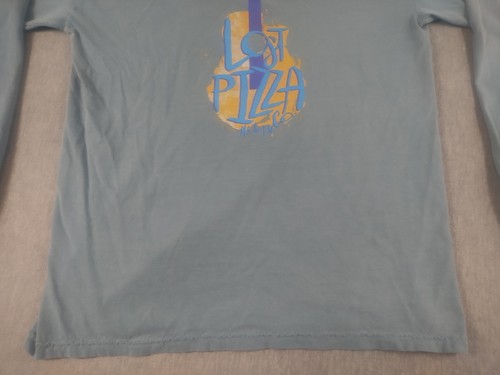 Camisa Pullover Lost Pizza Para Hombre Grande Azul Gris Teñida Manga Larga - Imagen 12 de 18