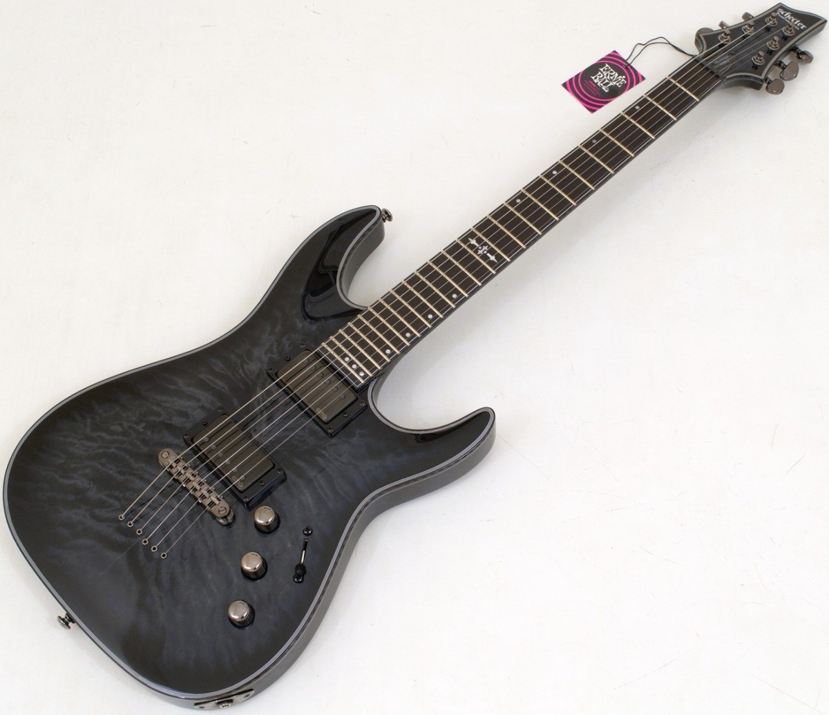 Schecter Hellraiser Hybrid C-1 Guitar Trans Black Burst B Stock 0130