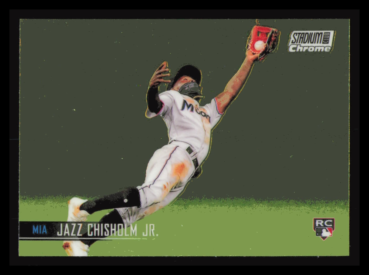 2021 Topps Stadium Club Chrome Jazz Chisholm Jr #47 Rookie Miami Marlins RC