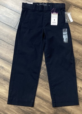 NWT Gloria Vanderbilt Shape Effect High Rise Wide Leg Crop Size 4 Average, Navy