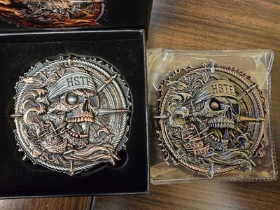  RARE  2 HSTF PR Delta D Challenge Coins Frog Two Variant One Serialized 04/75