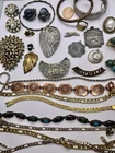 Vintage Estate Junk Drawer Lot - Jewelry - 925 -  Copper - Kramer - 27 pcs.