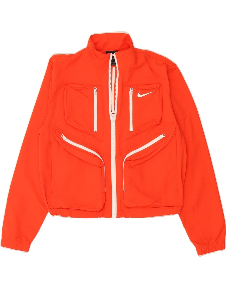 NIKE Womens Tracksuit Top Jacket UK 10 Small Orange Nylon CB28 | eBay UK