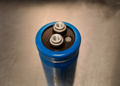 Washer Blue Capacitor 220MFD 220UF 450V for Speed Queen Huebsch, P/N: F370225P - Picture 3 of 3