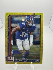 2025 Topps Chrome DARIUS SLAYTON Yellow Wave SP /199 