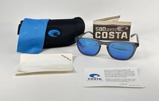 Costa Del Mar Sullivan 580G 06S2002 SUL230 Gray Blue Polarized Sunglasses