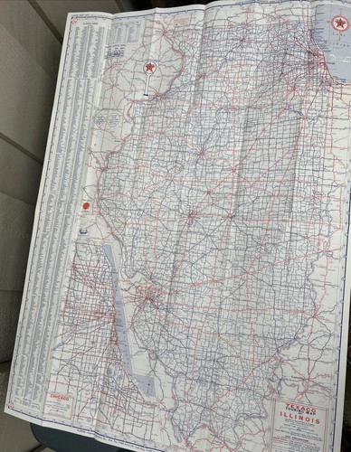 Mapa de ruta de viaje Texaco 1952-53 Illinois Wisconsin - Tour con Texaco - PERFECTO - Imagen 8 de 13