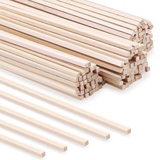 240 PCS 1/8 x 1/8 x 12 Inch Balsa Wood Sticks Square Dowel Rods Craft Strip
