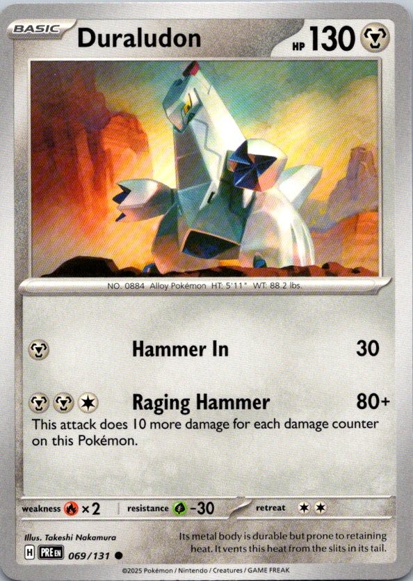 Duraludon 069/131 Common SV: Prismatic Evolutions NM