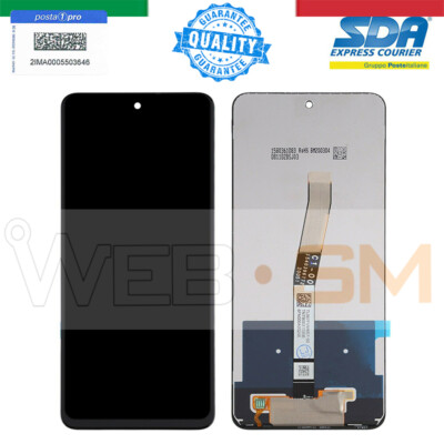 Kit Schermo LCD Touch Completo (Vetro + Digitizer) Per Xiaomi Redmi Note 9 Pro / 9S (Nero)