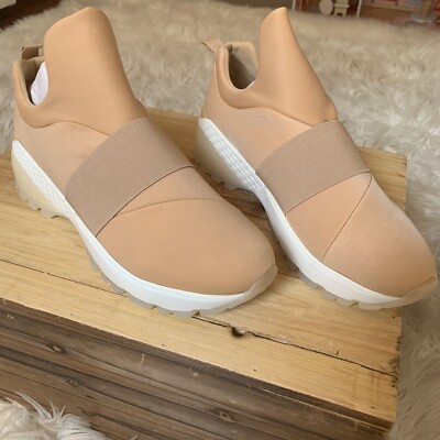 J/Slides Manic Beige Nude Boyfriend Dad Chunky Platform High Top Fashion  Sneaker
