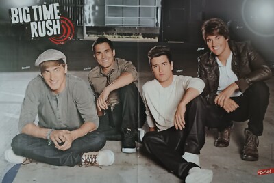 BIG TIME RUSH - A3 Poster 42x28cm - RARE Fan Sammlung Clippings Teen Magazine