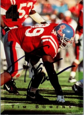 1994 -Tim Bowens- Classic 4 Sport Autograph/Signed/Auto Rookie Card #70