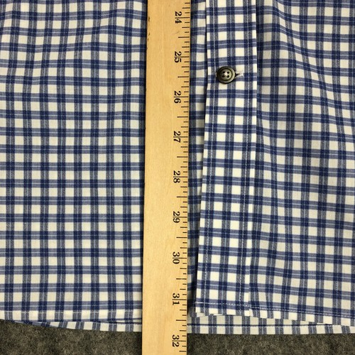 Robert Graham Hemd mit Knopfleiste 2XL blau kariert Flip Cuff Langarm Tailored Fit - Bild 13 von 14