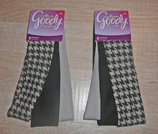 Lot Goody Ouchless Headwrap Headband Hair Wrap Band Black Gray