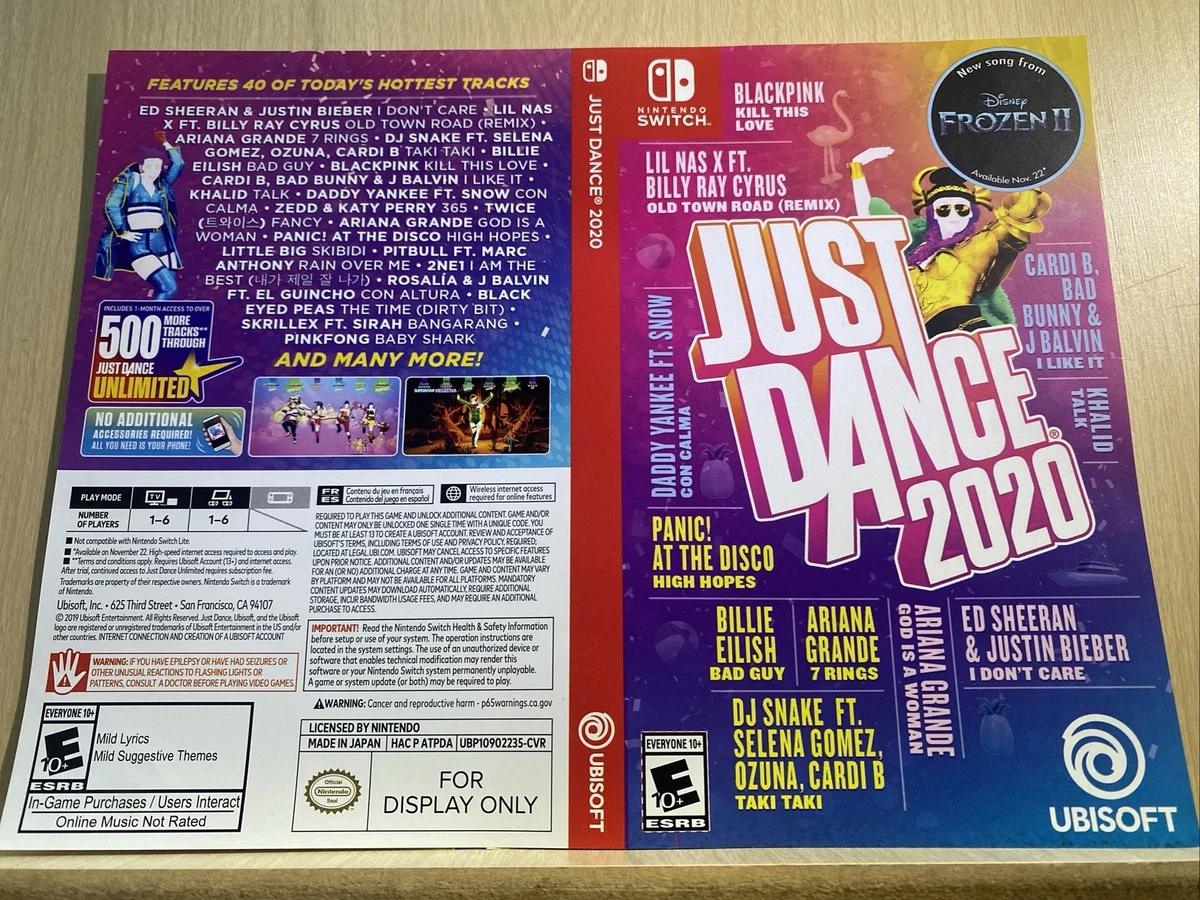 Just dance 2020 hot sale switch ebay