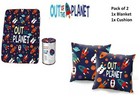 Licensed Out Of This Planet Throw Blanket & Cushion Set Kids Room Decor Gift