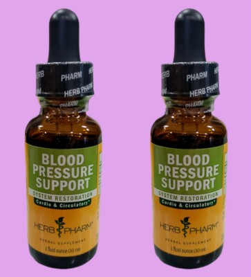 2 Pack ( 1 oz + 1 oz) Herb Pharm Blood Pressure Support 