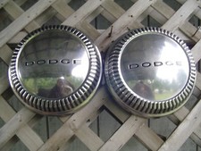Two Vintage Plymouth Dodge Chrysler Police Hubcaps Wheel Covers Charger Mopar