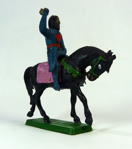 STARLUX / LE Moyen Age : Chevalier Sur Cheval Avec Robe Jeanne D'arc