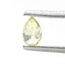 Natürlich Kostüm Diamant 0.19Ct Grün Gelb Funkelnde Birne Brillantschliff für