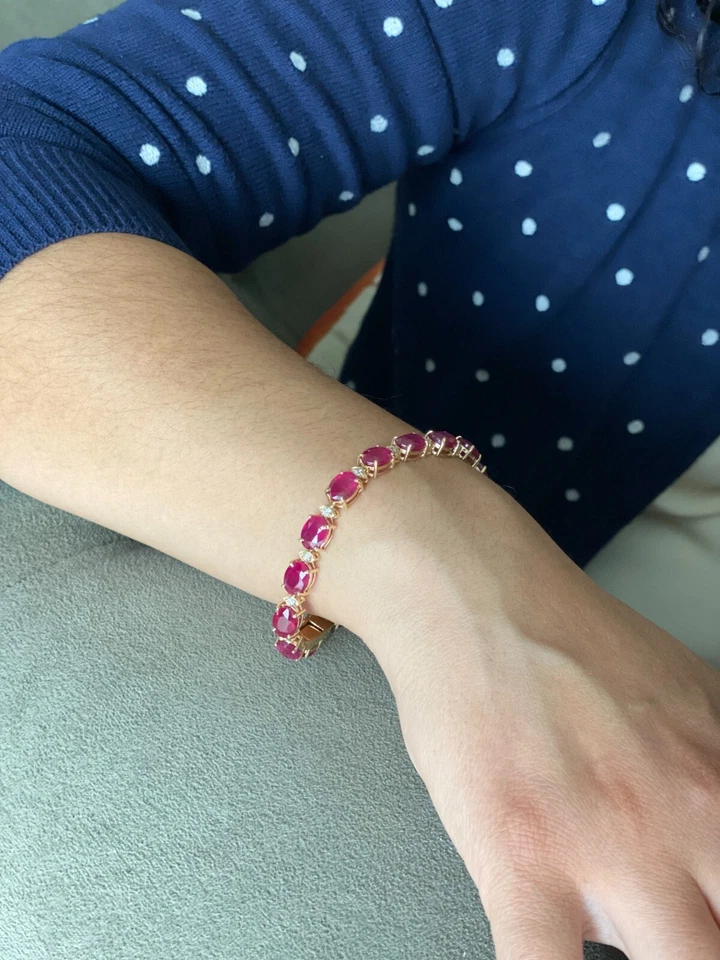 30ct Ruby & Diamond, 14K Yellow Gold, appraised $5450, see description - Image 4 of 4